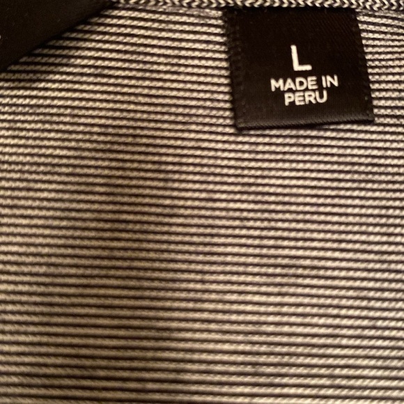 Travis Mathew S/S Fine Stripe Polo Shirt Four Seasons Resort Maui Hawaii Gray L - Picture 8 of 10